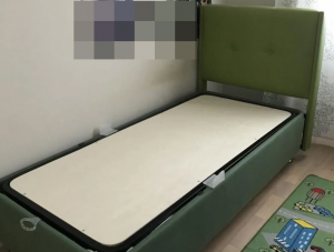 İşbir marka baza tek kişilik çok sağlam bazalı karyola iyi durumda
