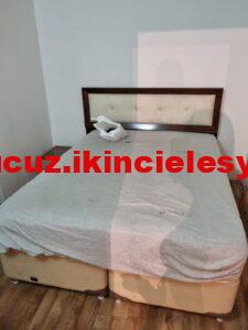 Baza başlık temiz durumda yan yana iki adet iki kişilik baza takımı 14 iki kişilik kaliteli baza sadece 1200 TL