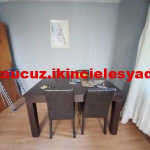 Spotaçılır kapanır masa deri koltuklu birlikte satılık